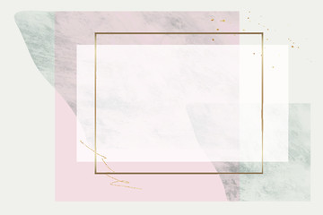 Blank rectangle frame design vector