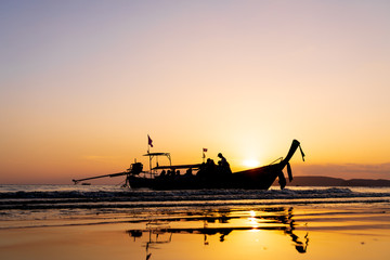 Sunset in Ao Nang Krabi province