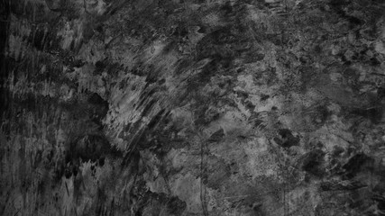Fototapeta na wymiar black concrete wall background, old cement stone texture