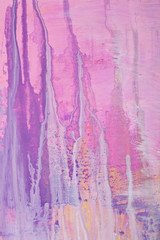 Abstract painting pink and puprle shades colorful texture.