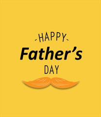 HAPPY FATHER'S DAY poster or banner template. Greeting card for Father's Day. FATHER DAY typography card. I Love You Dad concept