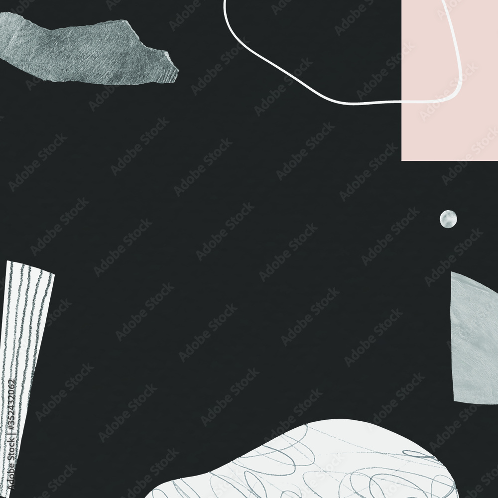 Poster abstract hand drawn scribble stroke and texture background vector