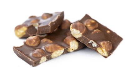 Hazelnut Chocolate (close up shot; selective focus)