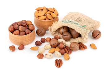 Heap of different nuts