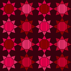 Obraz premium Seamless background. Geometry. Design with manual hatching. Ethnic boho ornament. Tribal motif. Vector illustration for web design or print.