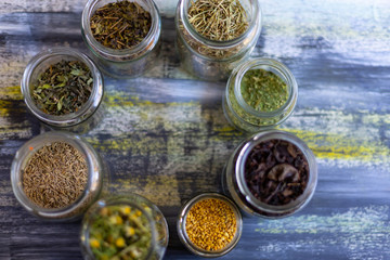 Spices, cumin for food on a table for the kitchen