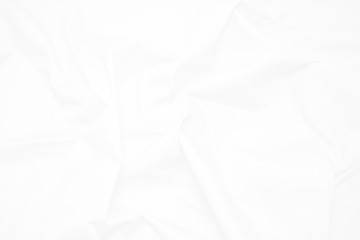 White  fabric cloth background abstract with soft waves , flowing draped cloth in rippled elegant...