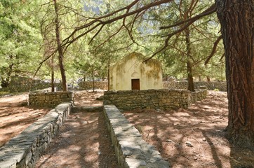 Samaria Gorge National Park in Crete Greece