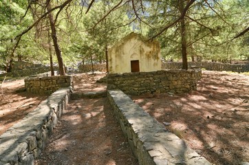 Samaria Gorge National Park in Crete Greece