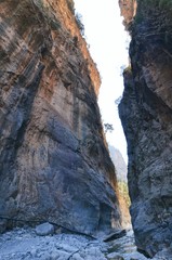 Samaria Gorge National Park in Crete Greece