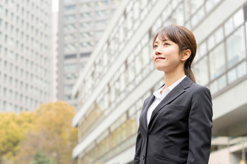 Fototapeta premium スーツ姿の女性