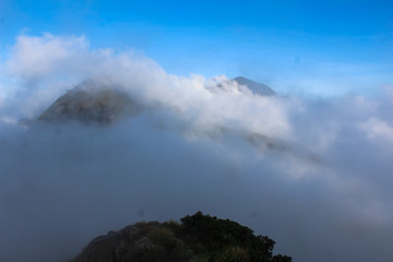  Clouds over the mountains