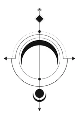 Cercles muraux Signe rétro conception occulte