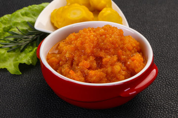 Zucchini squash caviar