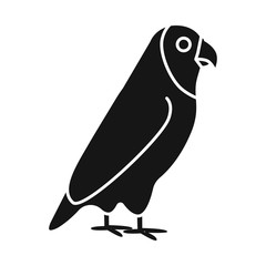 Vector design of parrot and green sign. Set of parrot and brazilian stock vector illustration.