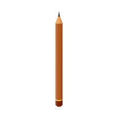Isolated object of pencil and draw logo. Web element of pencil and eraser stock symbol for web.