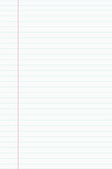 Blank white notepaper design vector