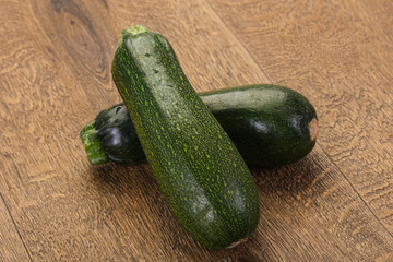 Raw ripe zucchini