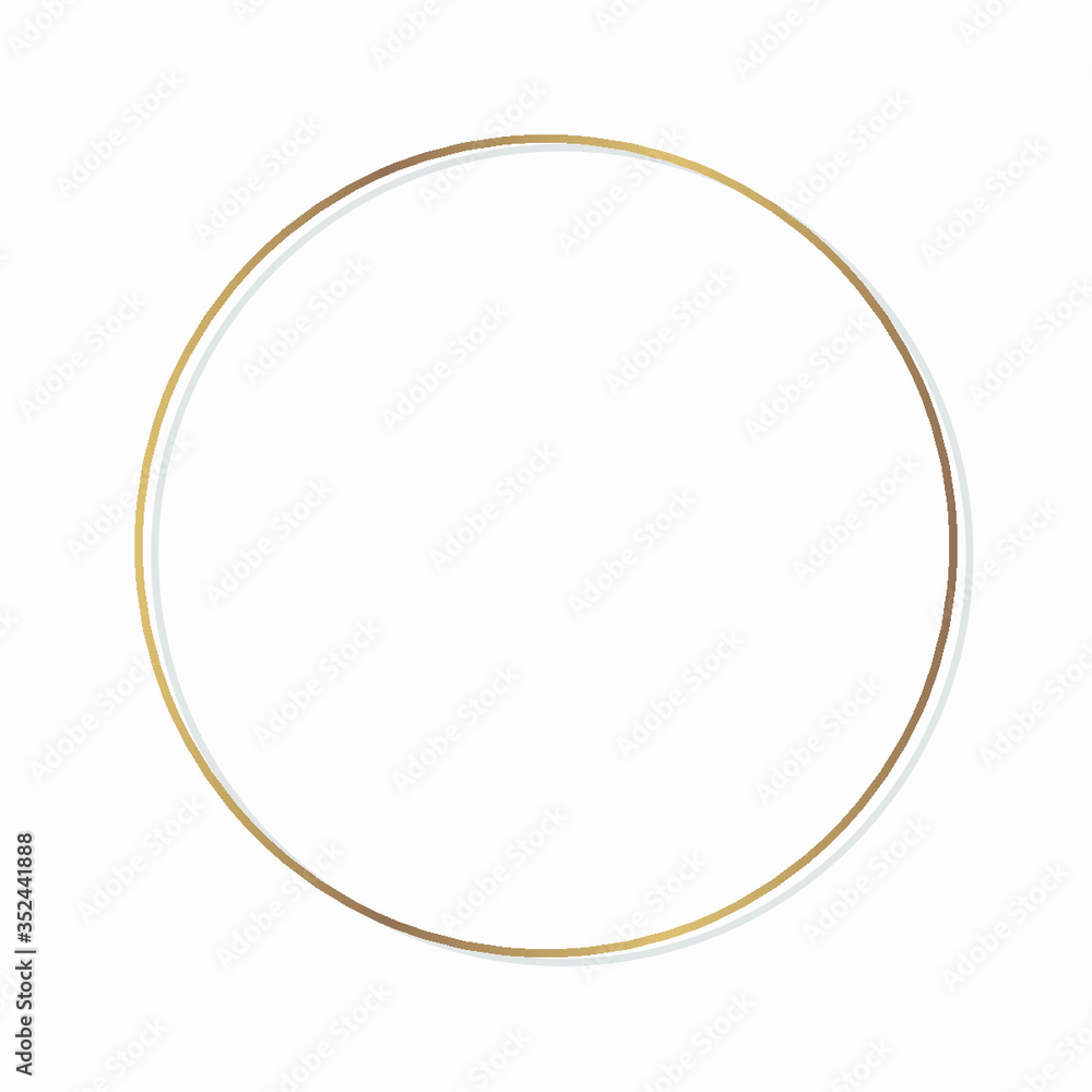 Poster circle round frame on a blank background vector