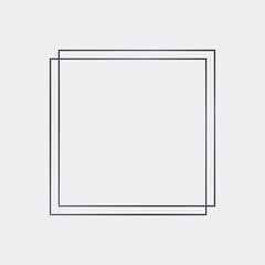 Obraz premium Square black frames on a blank background vector