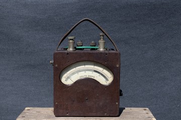 Vintage appliance ammeter voltmeter