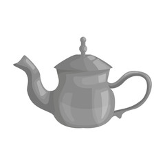 Teapot vector icon.Cartoon vector icon isolated on white background teapot.