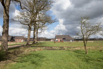 Newly build colony house. Koloniehuisje. Maatschappij van Weldadigheid Frederiksoord Drenthe Netherlands. 