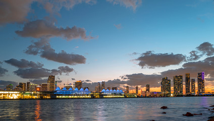 Fototapeta na wymiar Panorama of Miami. Travel and tourism concept.