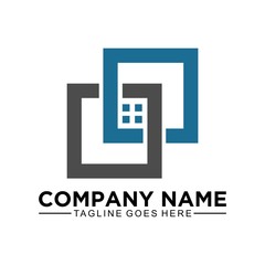 Obraz premium Home or abstract logo template for busines company