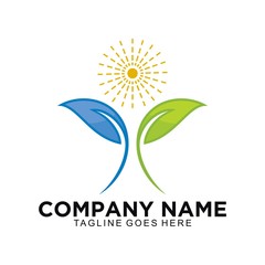 Abstract nature logo design