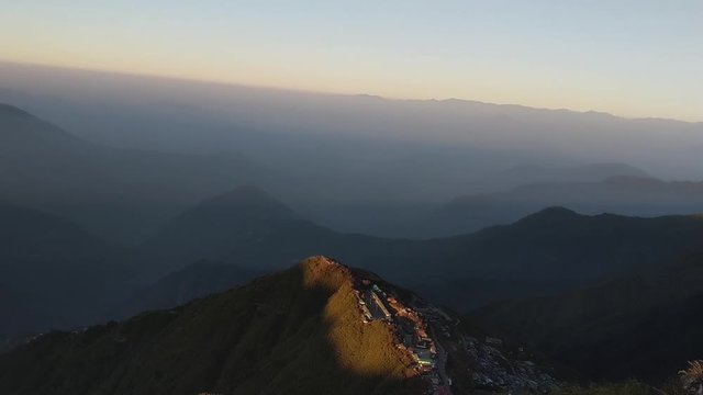 View from top of Zuluk, Sikkim, India