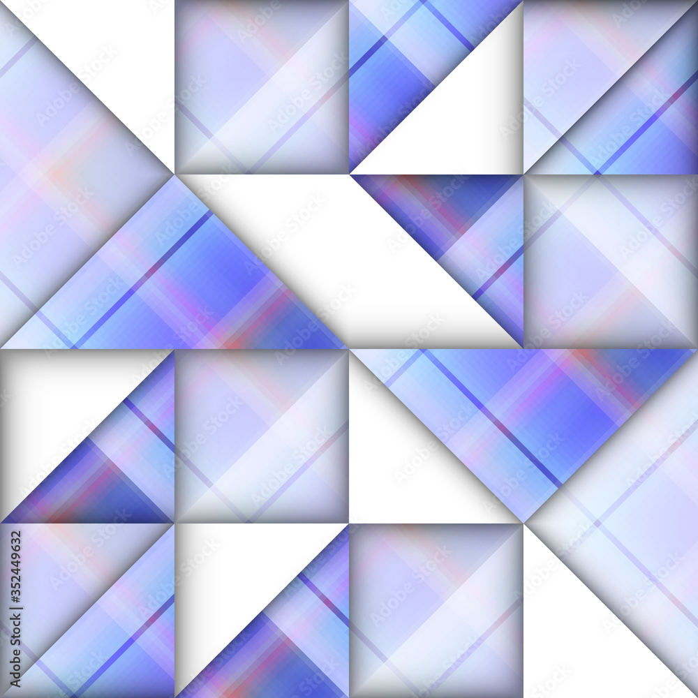 Aufkleber paper cut shapes design. seamless vector pattern.
