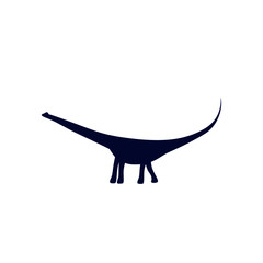 Design brontosaurus on white