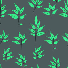 Texture with flowers and plants. Floral ornament. Original flowers pattern.