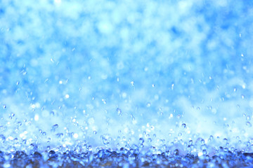 Water droplet bouncing and splash, abstract background(top view)