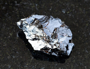 closeup of sample of natural mineral from geological collection - rough Sphalerite (zink blende)...