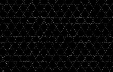 Fototapeta premium 黒地に白い掠れ模様の和柄：籠目