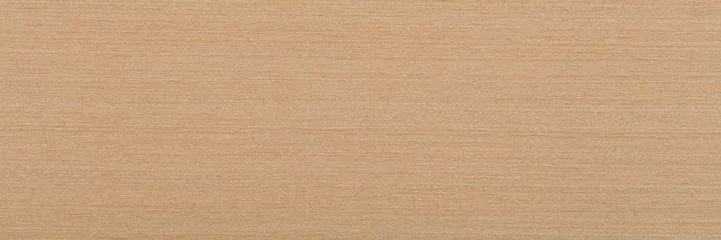 Gordijnen Lichtbeige esdoorn fineer achtergrond als onderdeel van uw ontwerp. Natuurlijke houtstructuur, patroon van een lang fineerblad, plank. © Dmytro Synelnychenko