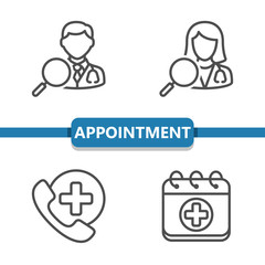Medical Appointment Icons