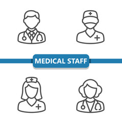 Medical Staff Icons