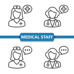 Medical Staff Icons