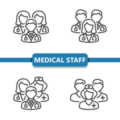 Medical Team Icons