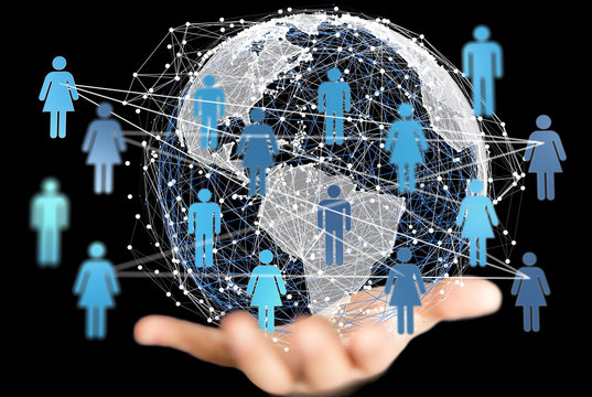 Coronavirus economic impact concept image.