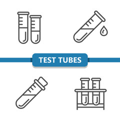 Test Tubes Icons