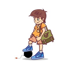 Children cartoon vector and illustration