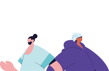 Urban men cartoons with casual cloth vector design