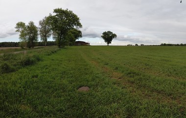 panoramic Environment freshness at village with clouds and natural elements around