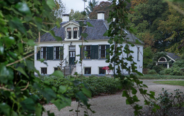 Fototapeta na wymiar Estate. Fall. Autumn. Huis Westerbeek. Maatschappij van Weldadigheid Frederiksoord Drenthe Netherlands