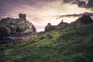 Fototapeta na wymiar KInbane castle en Irlande