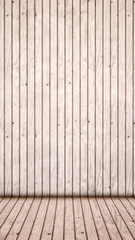 Concept or conceptual vintage or grungy gray background of natural wood or wooden old texture floor and wall as a retro pattern layout. A 3d illustration metaphor to time, material, emptiness,  age 